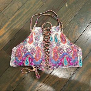 Nanette Lepore Paisley Floral Bikini Top